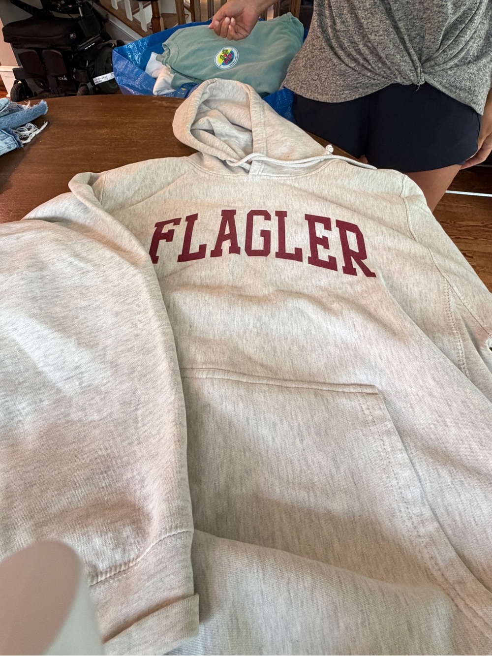 FLAGLER Heather Gray Pullover Hoodie